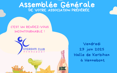 Assemblée générale d’Energym Club : vendredi 27 juin 2025 à 19h